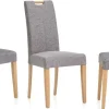 Clearance Savona Stühle grau 4er Set Stühle|Polsterstühle
