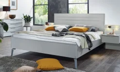 Outlet Scale Bett mit Polsterkopfteil Klassisches Bettgestell