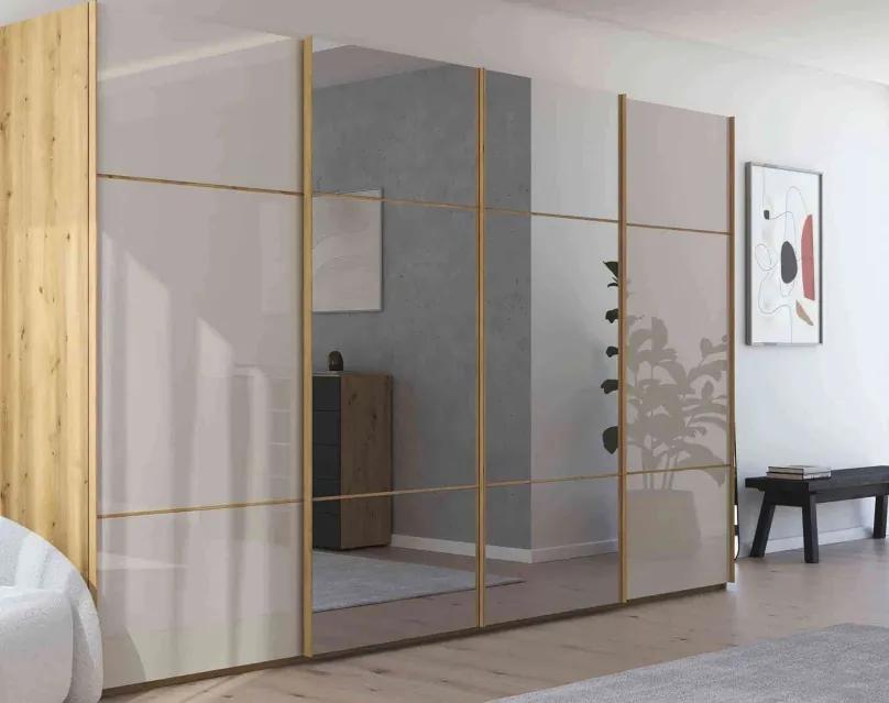 Sale Scale Linea Trio Schwebetürenschrank Glas Schwebebetürenschränke