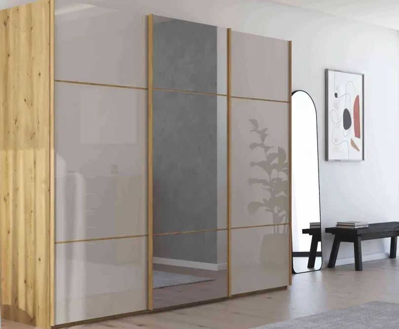 Sale Scale Linea Trio Schwebetürenschrank Glas Schwebebetürenschränke