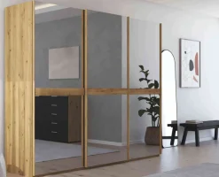 Discount Scale Slide Line Schwebetürenschrank mit Glastüren Schwebebetürenschränke
