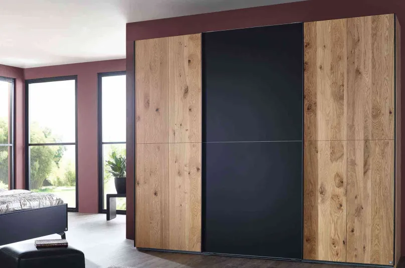 Discount Scale Slide Wood Schwebetürenschrank eiche Schwebebetürenschränke