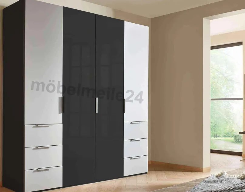 Hot Scale Spin Kleiderschrank 200 cm breit Drehtürenschränke|Garderobenschrank