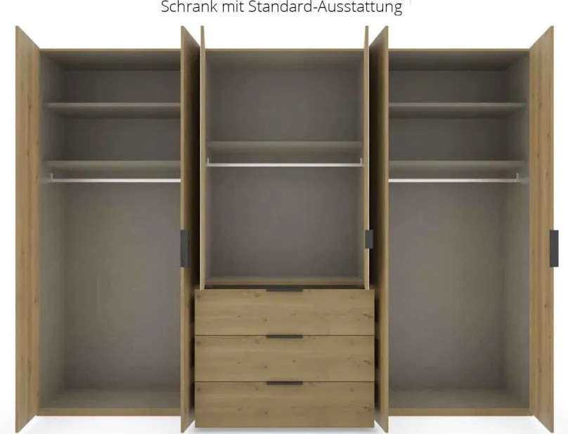 Hot Scale Spin Kleiderschrank 200 cm breit Drehtürenschränke|Garderobenschrank