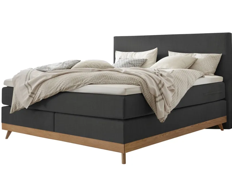 Best Scandia Boxspringbett Leinen Boxspringbett