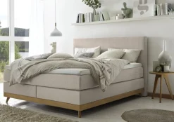 Best Scandia Boxspringbett Leinen Boxspringbett