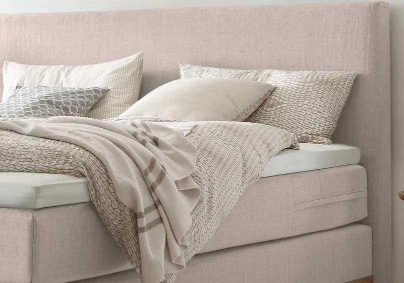Best Scandia Boxspringbett Leinen Boxspringbett
