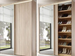 Clearance Sinfonie Plus Garderobenschrank mit Spiegel Schuhschrank|Garderobenschrank