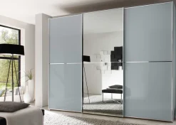 Outlet Sinfonie Plus Kleiderschrank mit Glastüren Schwebebetürenschränke