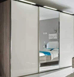 Outlet Sinfonie Plus Kleiderschrank mit Glastüren Schwebebetürenschränke