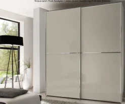 Discount Sinfonie Plus Schwebetürenschrank Glas Schwebebetürenschränke