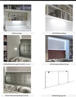 Discount Smart & Clever Querklappbett 140x200 Schrankbett