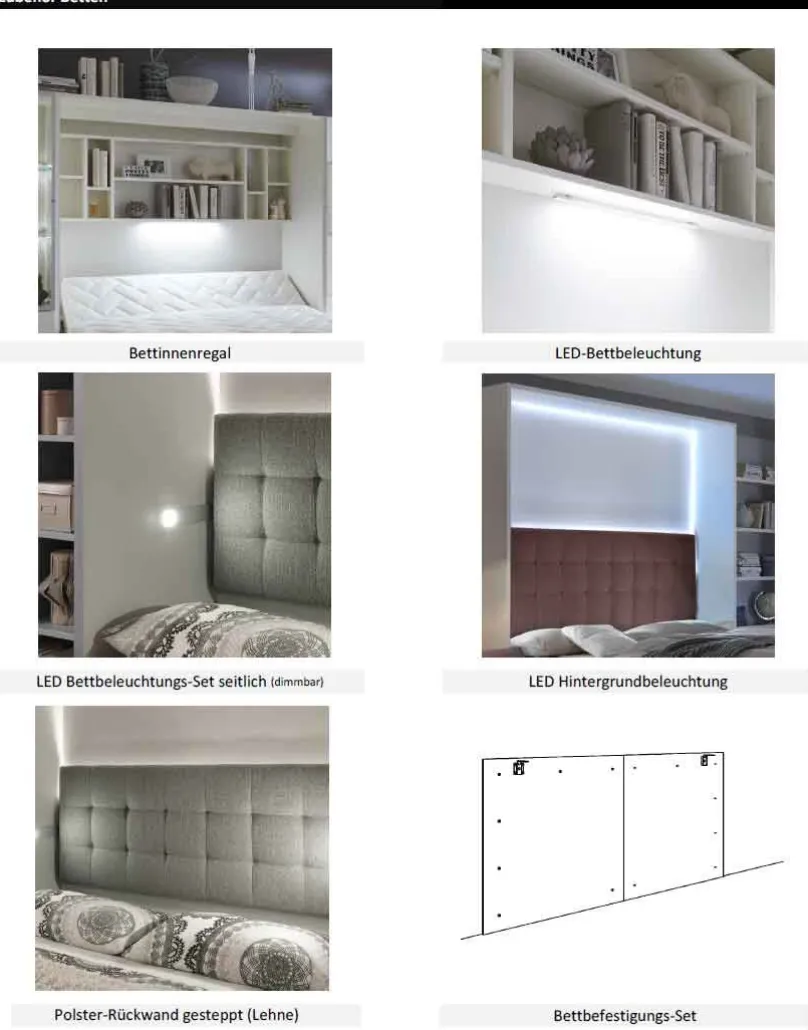 Discount Smart & Clever Querklappbett 140x200 Schrankbett
