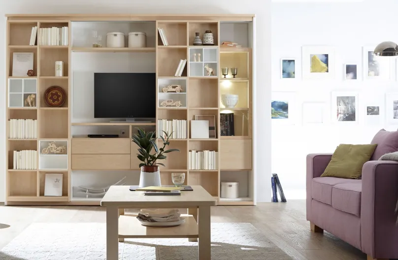 Clearance Solution Bücherregal mit Fernsehfach Bücherregale