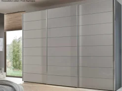 Online Sonate Como Glas Kleiderschrank B373 cm Schwebebetürenschränke