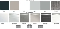 Online Sonate Como Glas Kleiderschrank B373 cm Schwebebetürenschränke
