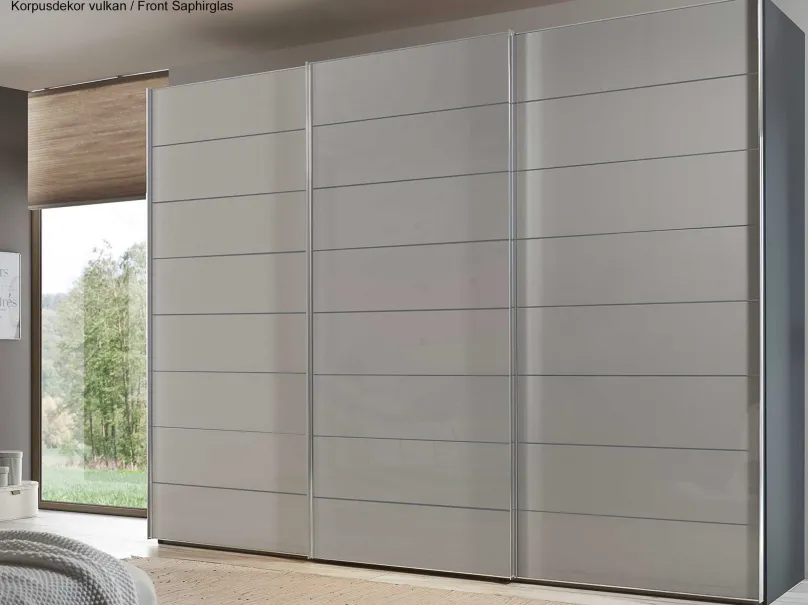 New Sonate Como Glas Schwebetürenschrank 3m Schwebebetürenschränke