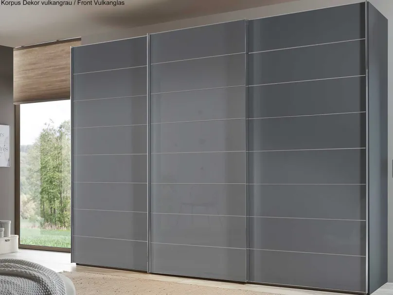 New Sonate Como Glas Schwebetürenschrank 3m Schwebebetürenschränke