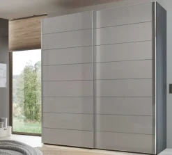 Clearance Sonate Como Kleiderschrank Glasfront B200 cm Schwebebetürenschränke