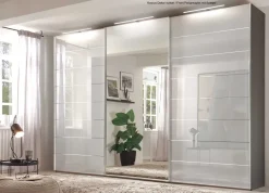 Best Sonate Como Kleiderschrank mit Spiegel B280 cm Schwebebetürenschränke