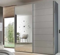 Best Sonate Como Kleiderschrank mit Spiegel B188 cm Schwebebetürenschränke