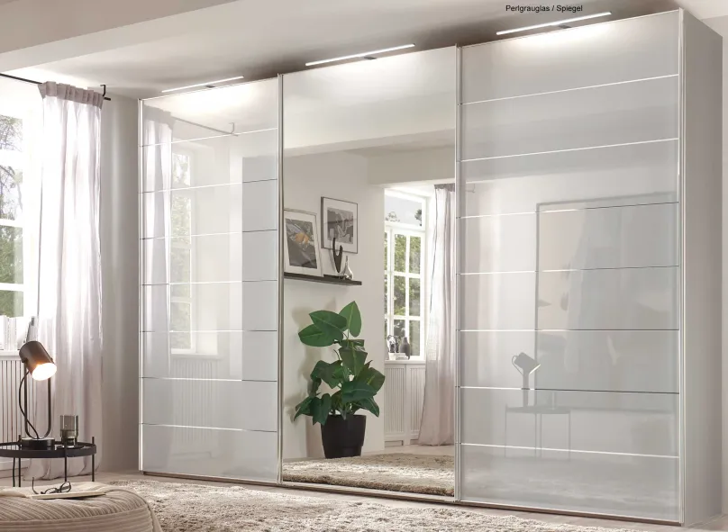 Best Sonate Como Schwebetürenschrank mit Spiegel B373 cm Schwebebetürenschränke