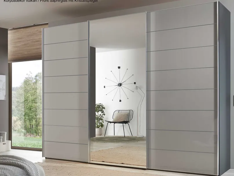 Best Sonate Como Schwebetürenschrank mit Spiegel B373 cm Schwebebetürenschränke