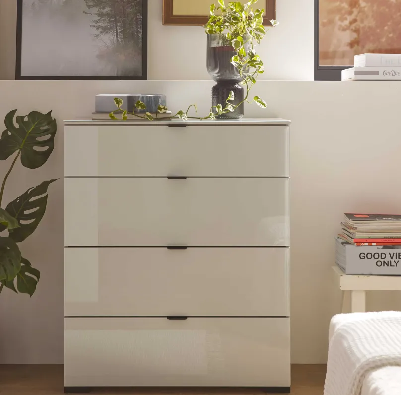 Online Sonate Kommode mit Glas Schublade Schubladenkommode