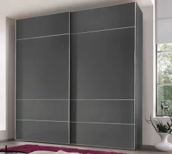 Sonate Lucca Kleiderschrank Glastüren B188 cm Schwebebetürenschränke