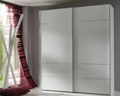 Sonate Lucca Kleiderschrank mit Glastüren B167 cm Schwebebetürenschränke
