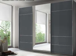 Sale Sonate Lucca Schiebeschrank mit Spiegel B280 cm Schwebebetürenschränke