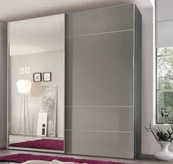 New Sonate Lucca Schwebetürenschrank Spiegel B225 cm Schwebebetürenschränke