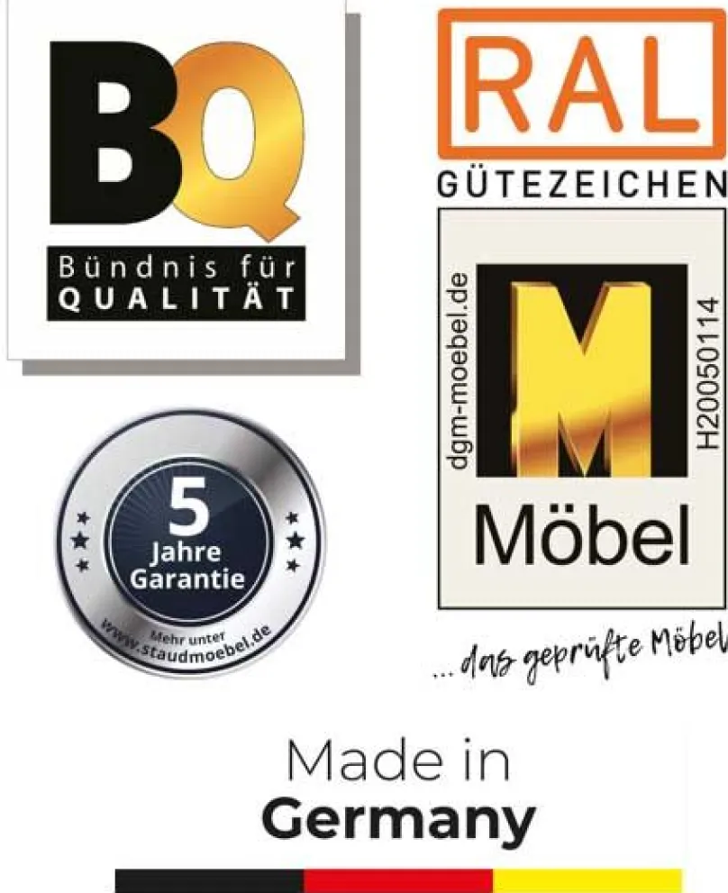 Best Sonate Lucca Schwebetürenschrank 200 cm breit Schwebebetürenschränke
