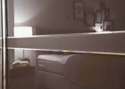 Online Sonate Pesaro Schrank mit Glastüren B200 cm Schwebebetürenschränke