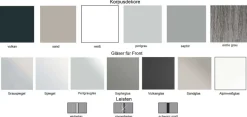 Outlet Sonate Rom Kleiderschrank Glastüren B280 cm Schwebebetürenschränke
