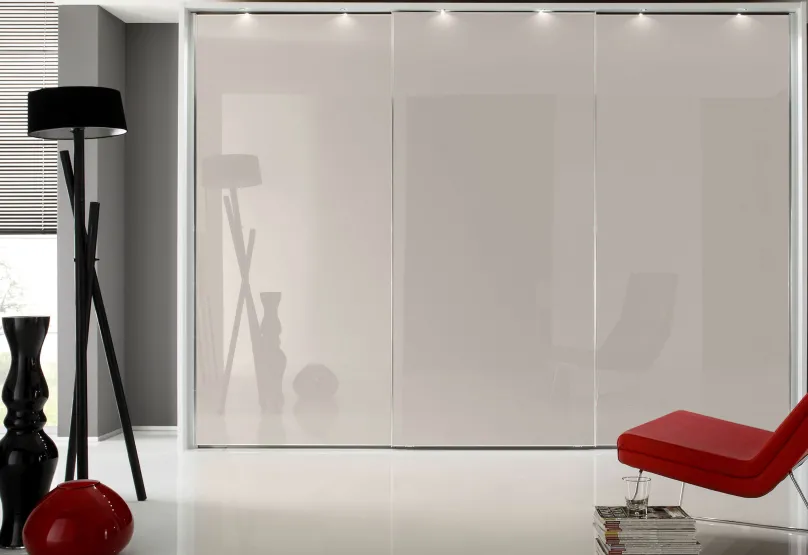 Outlet Sonate Rom Kleiderschrank Glastüren B280 cm Schwebebetürenschränke