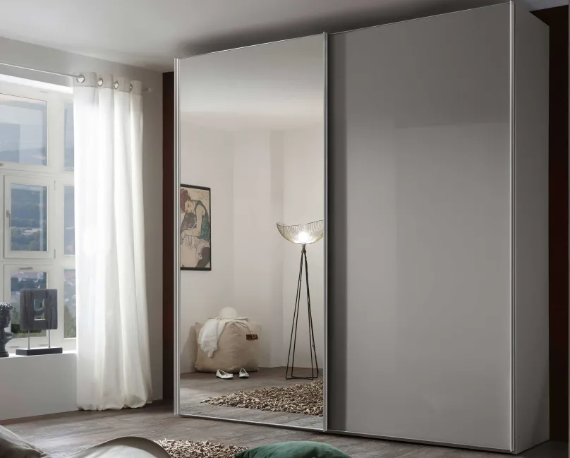 Outlet Sonate Rom Schwebetürenschrank Spiegeltüren B225 cm Schwebebetürenschränke