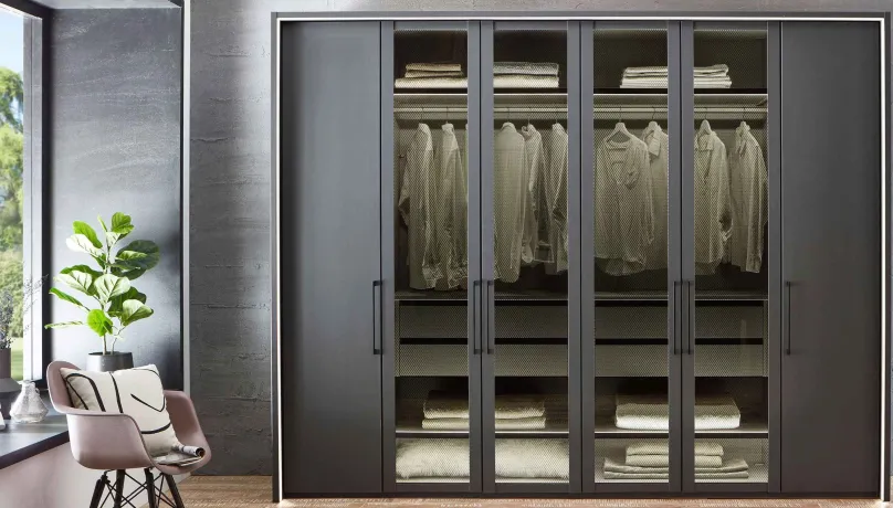 Split Kleiderschrank Parsolglas Drehtürenschränke