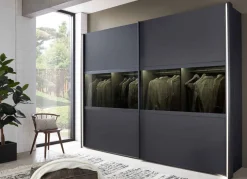 Sale Split Schwebetürenschrank grau Schwebebetürenschränke