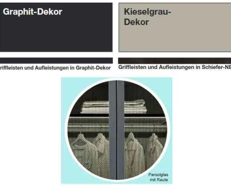 Sale Split Schwebetürenschrank grau Schwebebetürenschränke