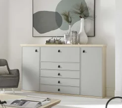 Square Sideboard mit Schreibtisch Highboards|Anrichten
