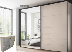 Clearance Staud Kleiderschrank beige Schwebebetürenschränke