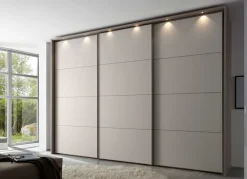 New Staud Sinfonie Plus Kleiderschrank grau Schwebebetürenschränke
