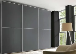 New Staud Sinfonie Plus Kleiderschrank grau Schwebebetürenschränke