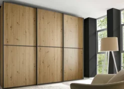 New Staud Sinfonie Plus Kleiderschrank grau Schwebebetürenschränke