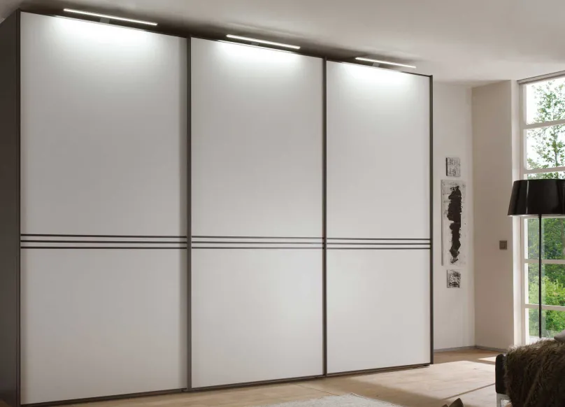 New Staud Sinfonie Plus Kleiderschrank eiche Schwebebetürenschränke