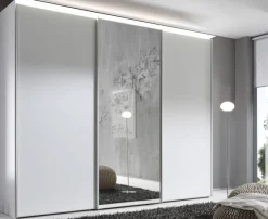 New Staud Sinfonie Plus Kleiderschrank mit Spiegel Schwebebetürenschränke
