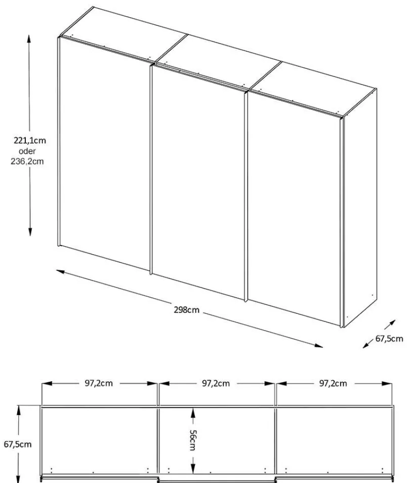 Best Staud Sinfonie Plus Schwebetürenschrank Glas Schwebebetürenschränke