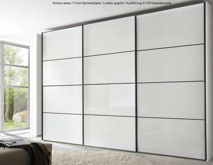 Clearance Staud Sinfonie Plus Schwebetürenschrank weiß Schwebebetürenschränke