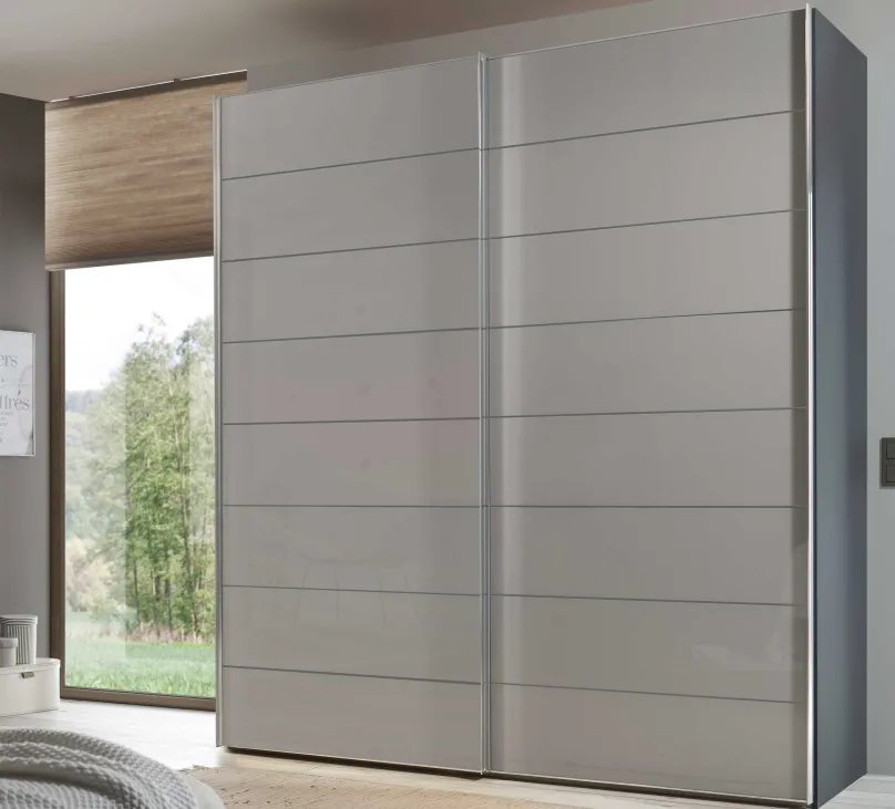 Discount Staud Sonate Como Kleiderschrank Glas B225 cm Schwebebetürenschränke